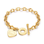 Pulsera Sobre Todo Guarda Tu Corazón – Cadena Dorada con Dije