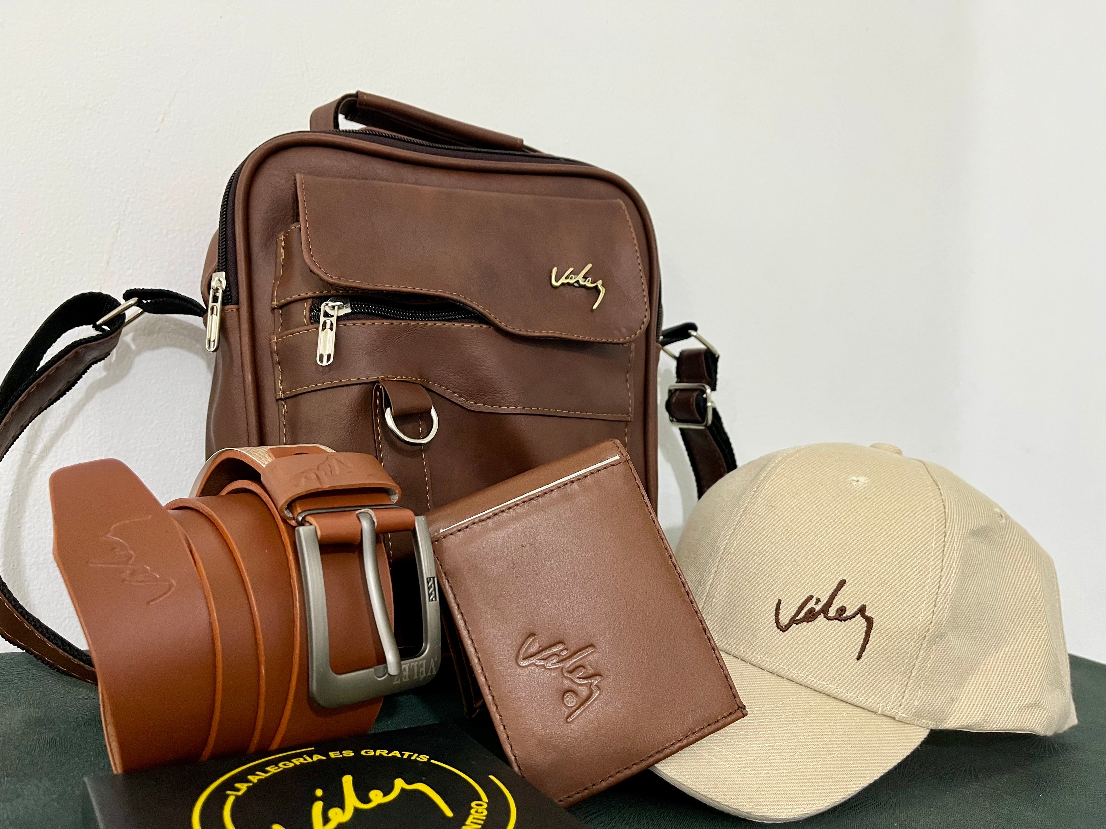 Kit Completo de Élite – Bolso + Gorra + Correa + Billetera