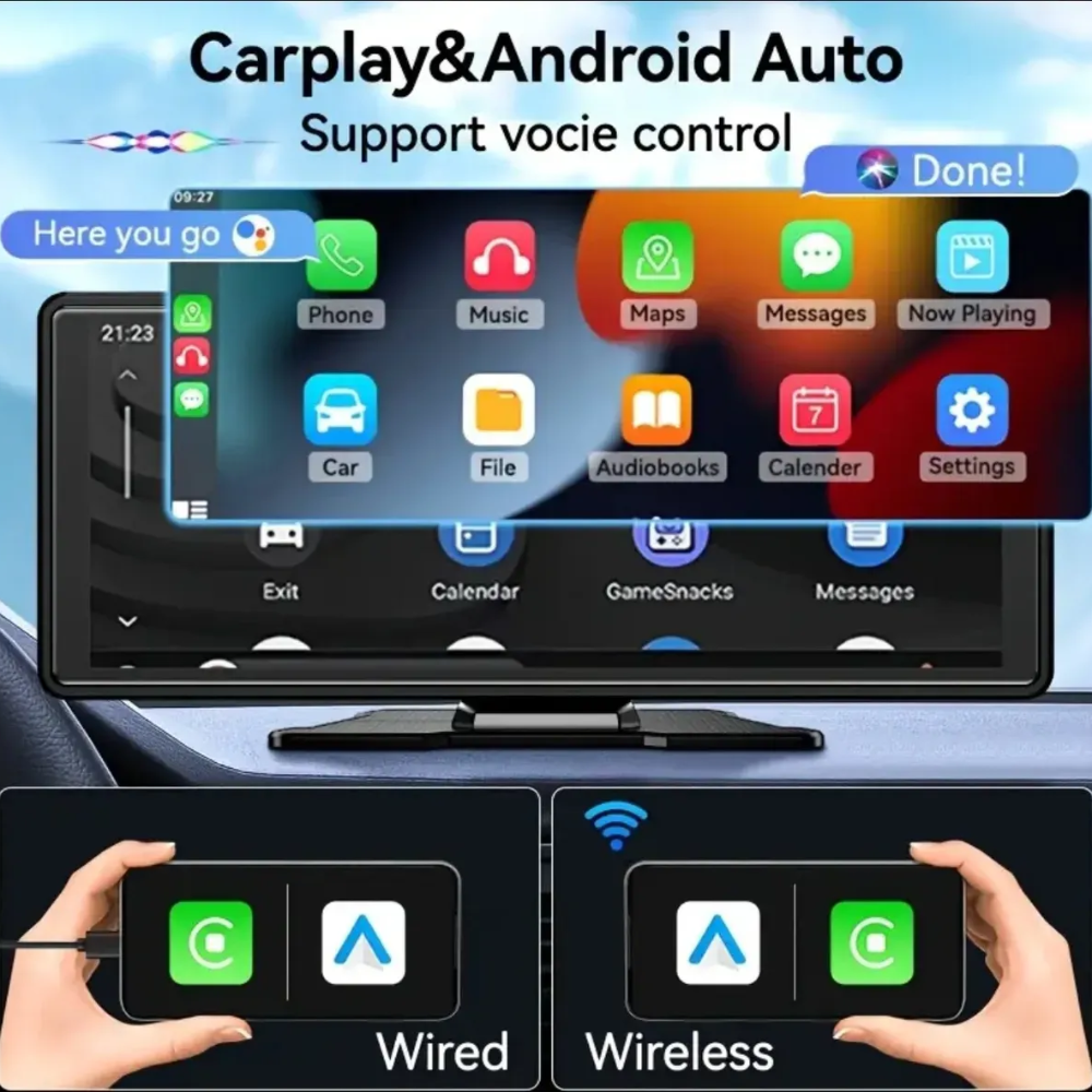 Pantalla Táctil 10.26" CarPlay + Vista Trasera