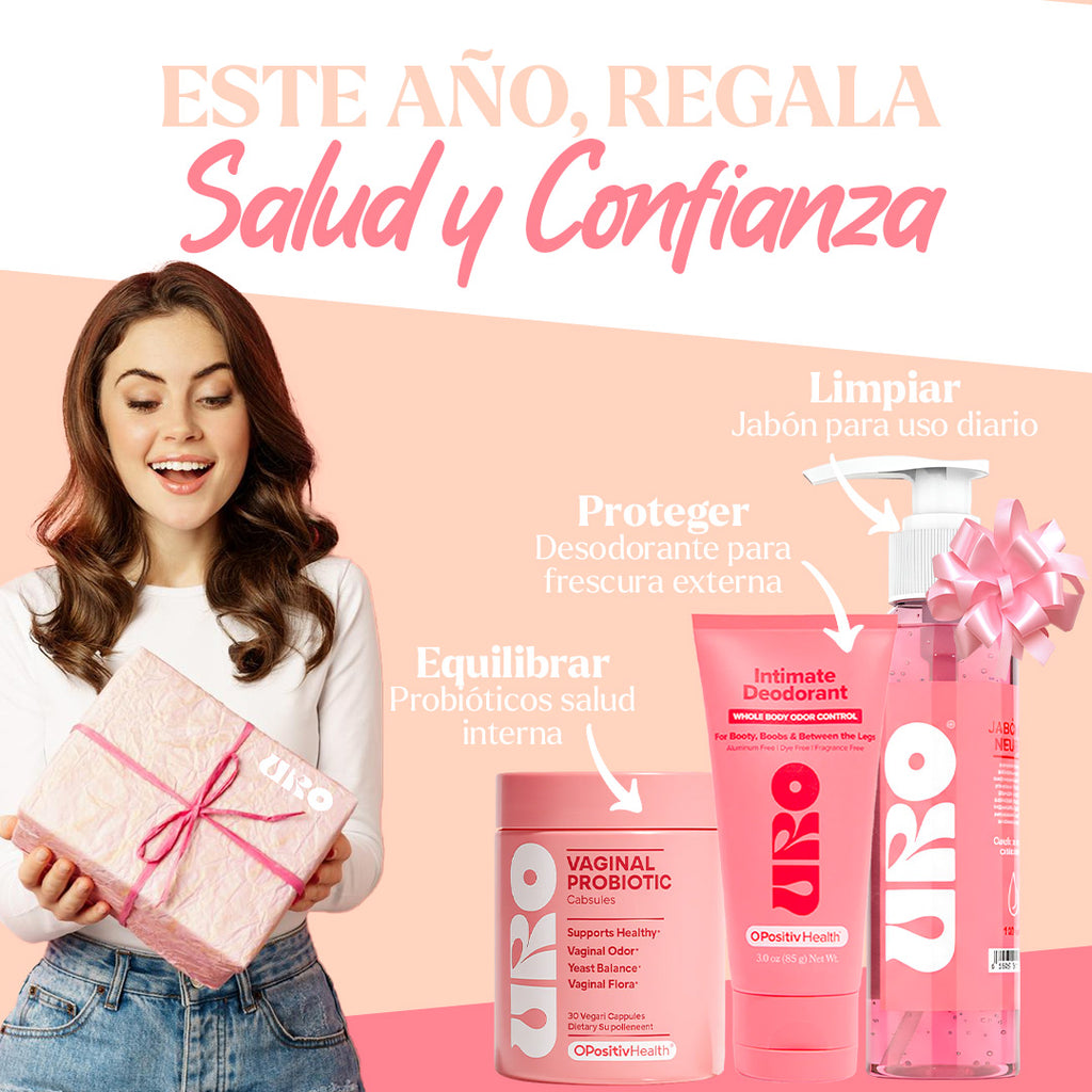 Combo Kit Íntimo URO – Probiótico Vaginal + Desodorante + Jabón