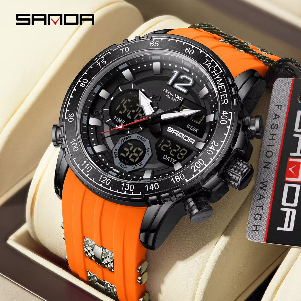 SANDA 6193 Pro™ – Reloj Táctico para Hombre