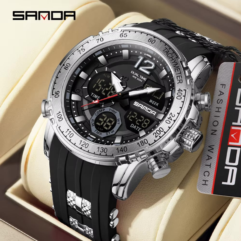 SANDA 6193 Pro™ – Reloj Táctico para Hombre