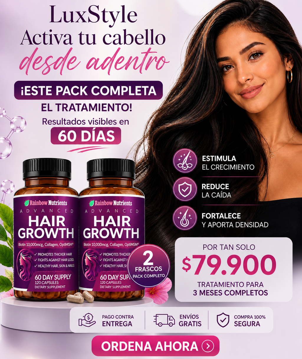 Crecimiento del Cabello, Tratamiento Completo (2 Frascos)