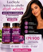 Crecimiento del Cabello, Tratamiento Completo (2 Frascos)
