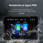 Pantalla con GPS para Moto — CarPlay + Android Auto