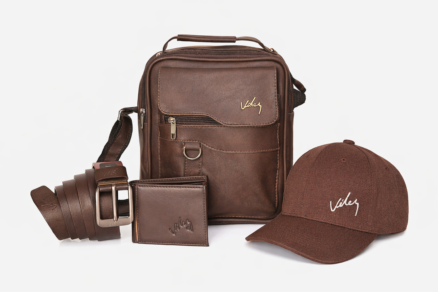 Kit Completo de Élite – Bolso + Gorra + Correa + Billetera
