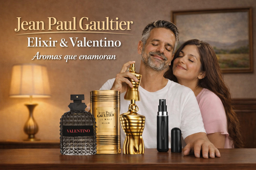 Combo Perfumes Jean Paul Elixir Lata + Valentino – Fragancia Premium
