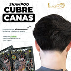 Shampoo Cubre Canas Negro — Sin Amoniaco, Natural y Duradero