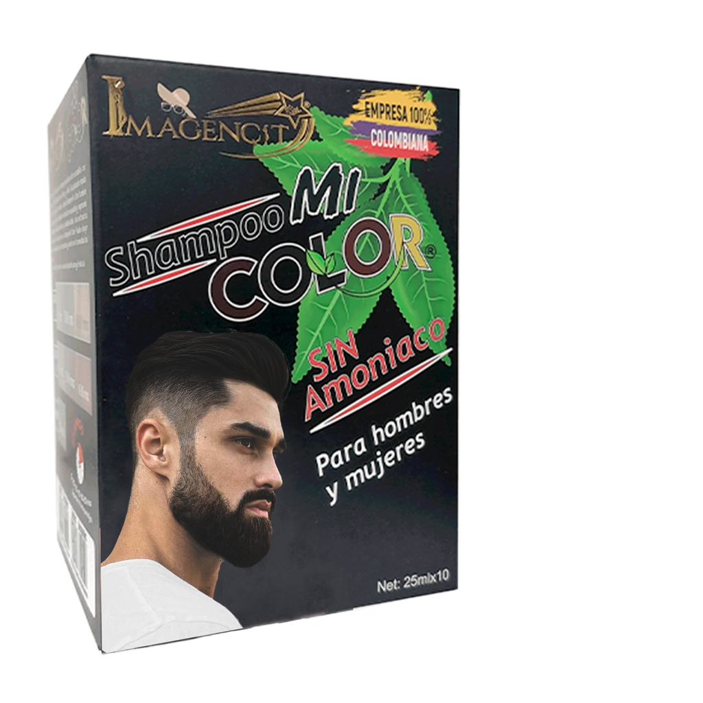 Shampoo Cubre Canas Negro — Sin Amoniaco, Natural y Duradero