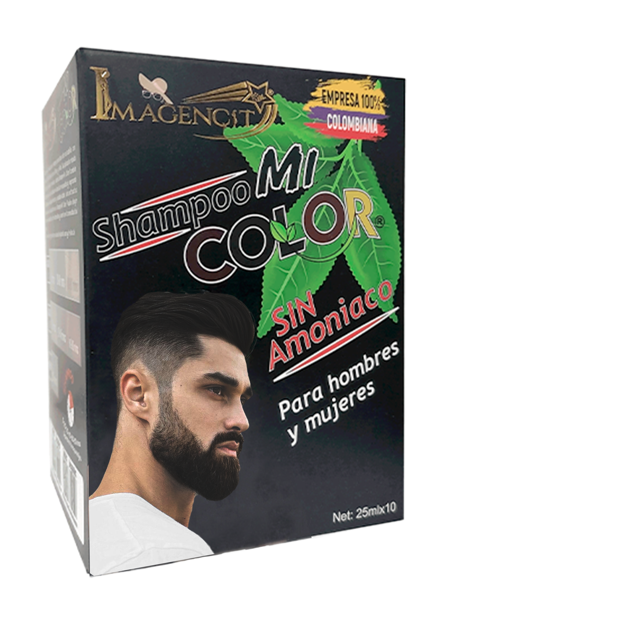 Shampoo Cubre Canas Negro — Sin Amoniaco, Natural y Duradero
