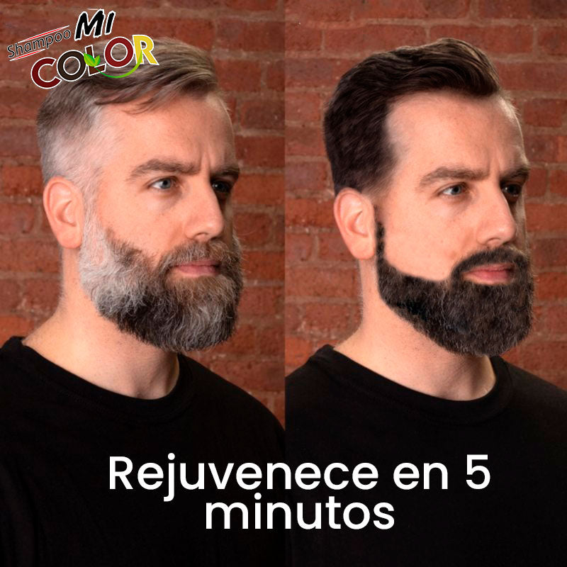Shampoo Cubre Canas Negro — Sin Amoniaco, Natural y Duradero