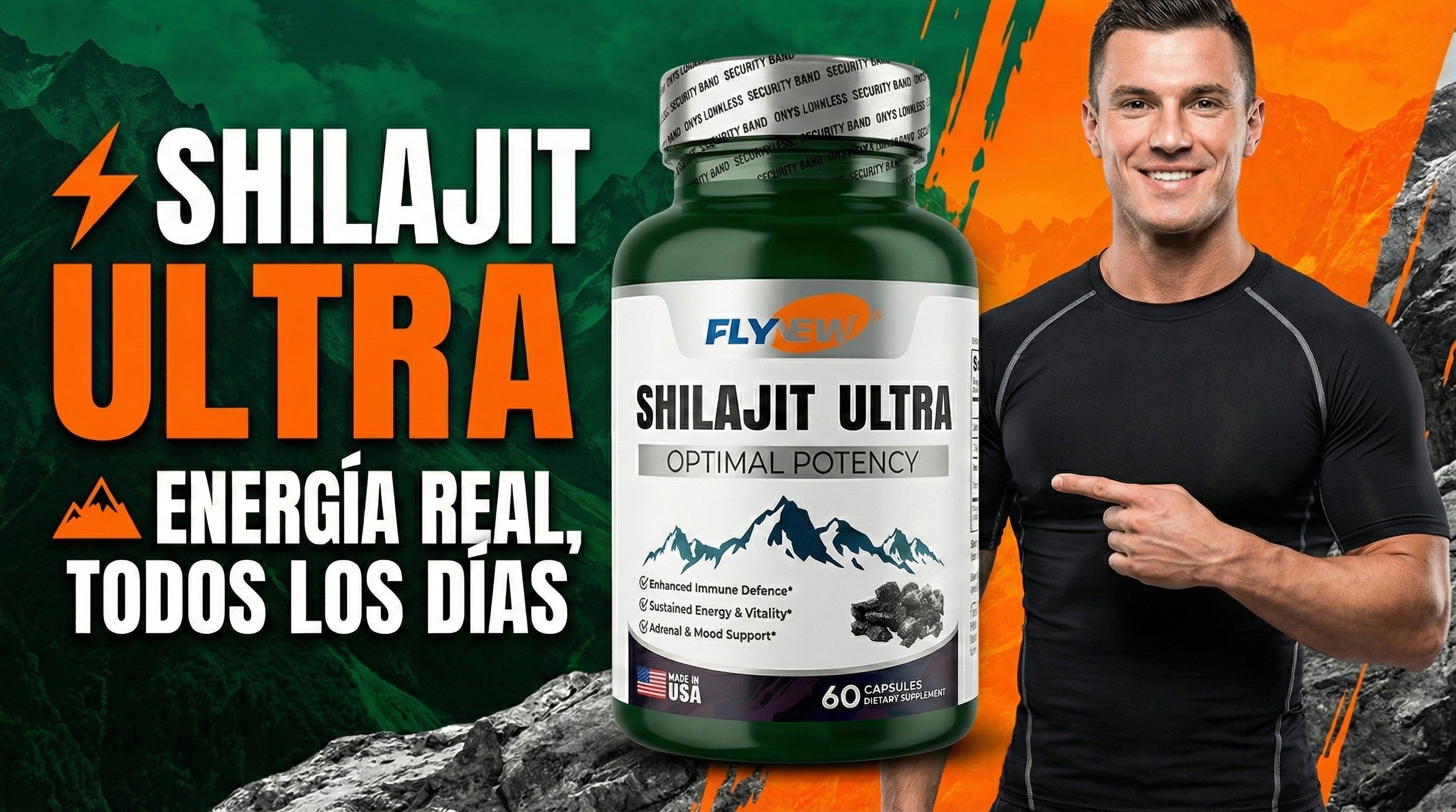 Shilajit Ultra - Energía y Vitalidad Natural | 60 Cápsulas