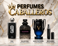 Set x3 Perfumes Caballero – Valentino, Invictus Elixir & 9PM + Perfumero Recargable